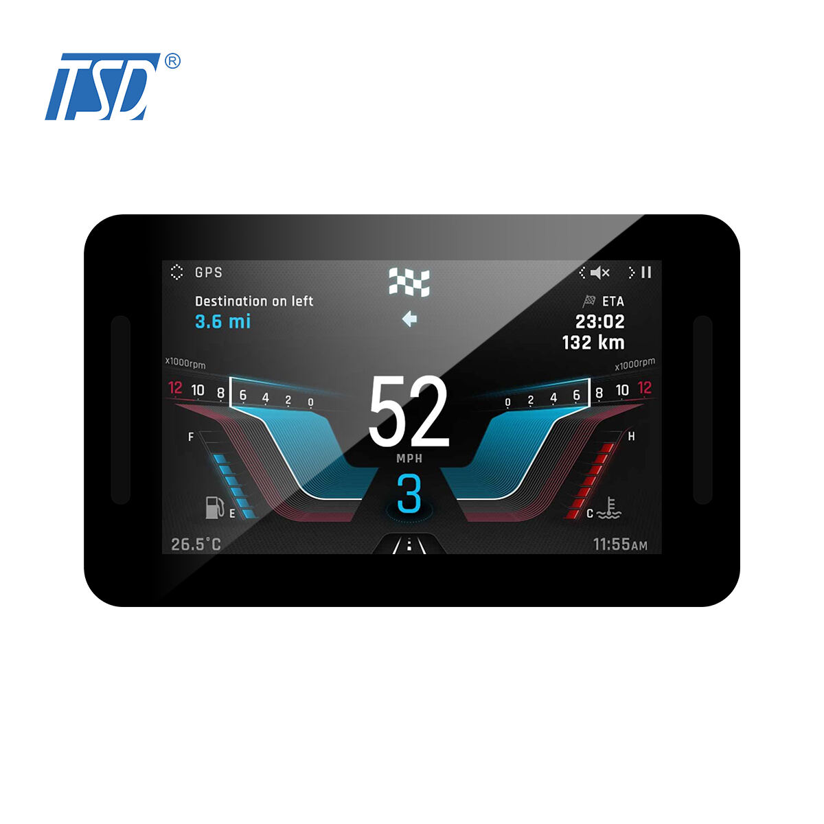 5 Zoll 800*480 IPS-Bildschirm 1000 Nits RGB-Schnittstelle Zweirad-Dashboard Motorrad EV-Roller TFT-LCD-Display-Module