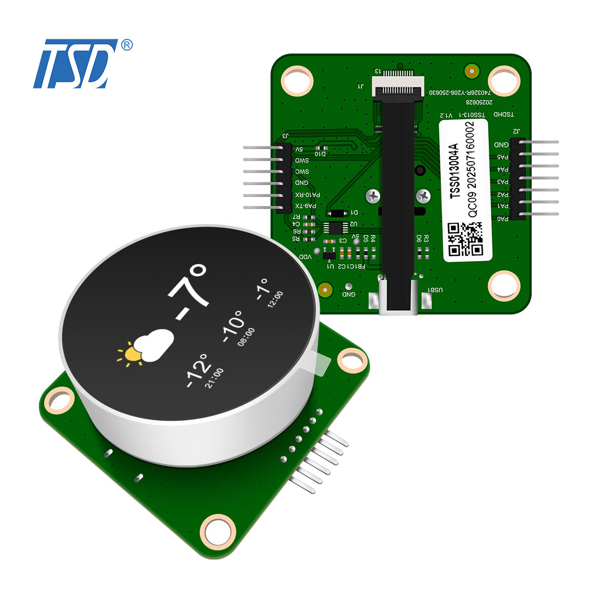 1,28/1,3 Zoll Drehknopf-Display mit STM32C091-Controller
