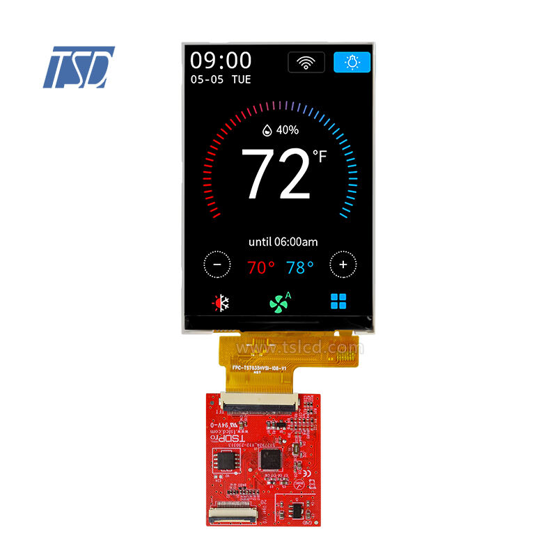 โมดูลแสดงผลหน้าจอ TFT LCD ขนาด 3.5 นิ้ว ความละเอียด 320*480 อินเตอร์เฟซ UART IL9488 12H ProLCD-T035N01