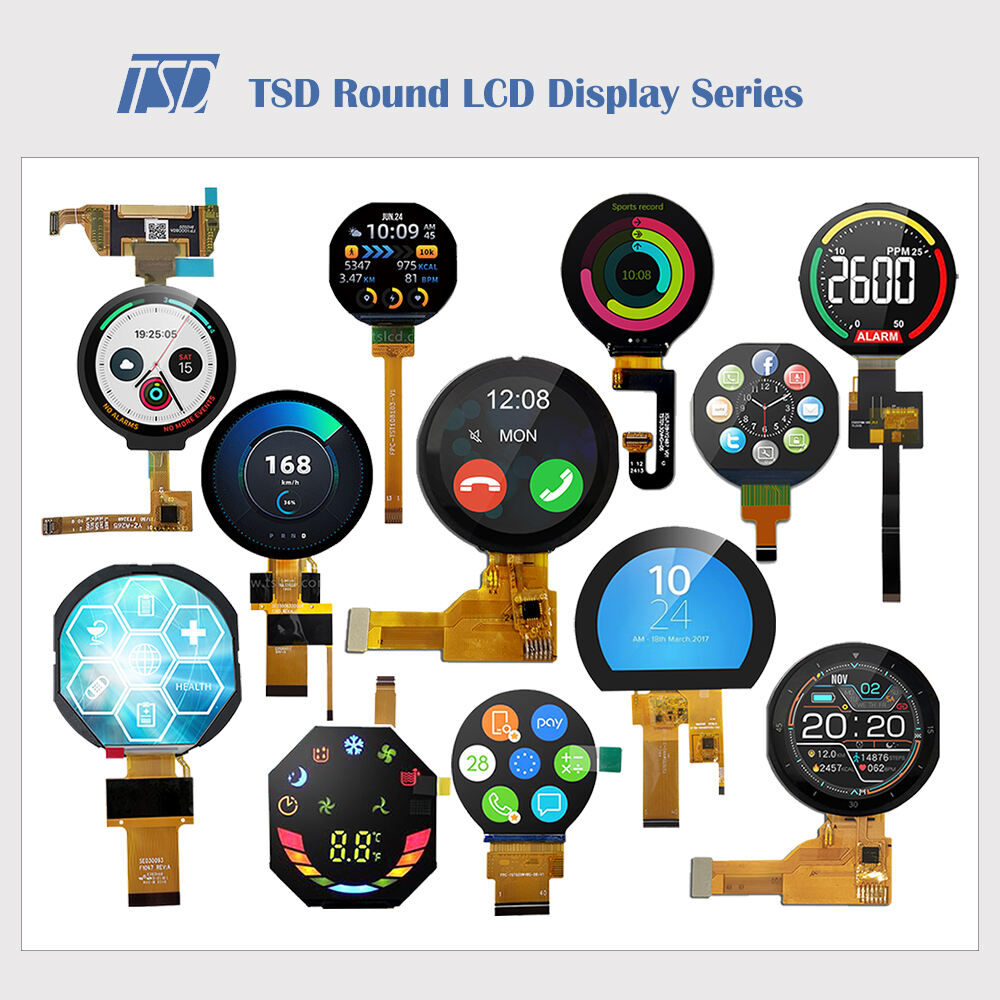 TSD Full Series of Round TFT LCD Display Modules