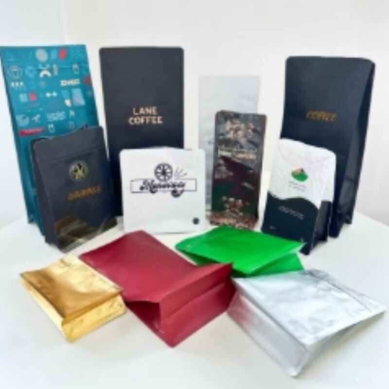 Customize Printed Coffee Tea Packaging Bag Plastic Zipper Stand up Pouch Aluminum Foil Bags