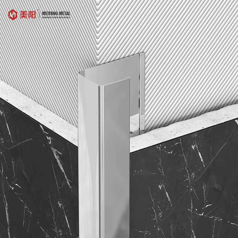 High Quality Free Sampling Golden Metal Corner Ceramic Edge Tile Trim Corner Edg Wall factory