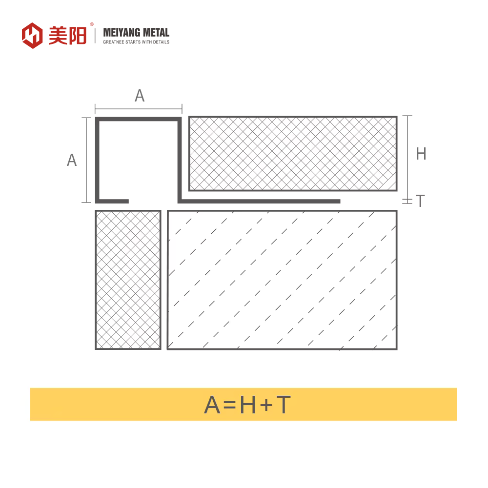 Factory Direct Thickness Polished Ss304 stainless steel skirting board flooring Curved Ceramic Tile Edge Trim details