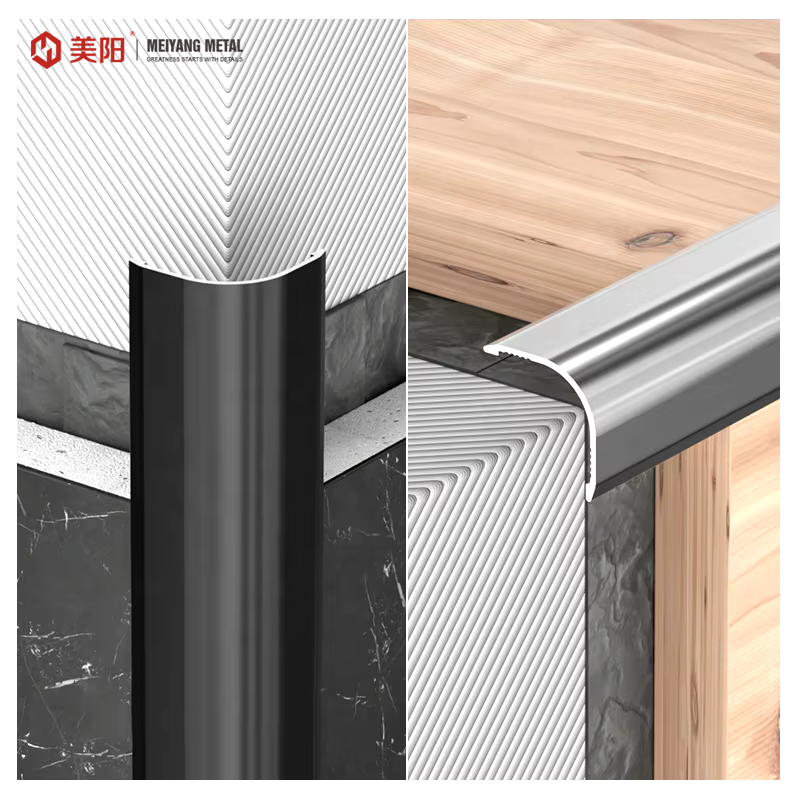 Factory Customized External Corner Metal L Shape Corner Angl Metal Tile Edge Trim manufacture