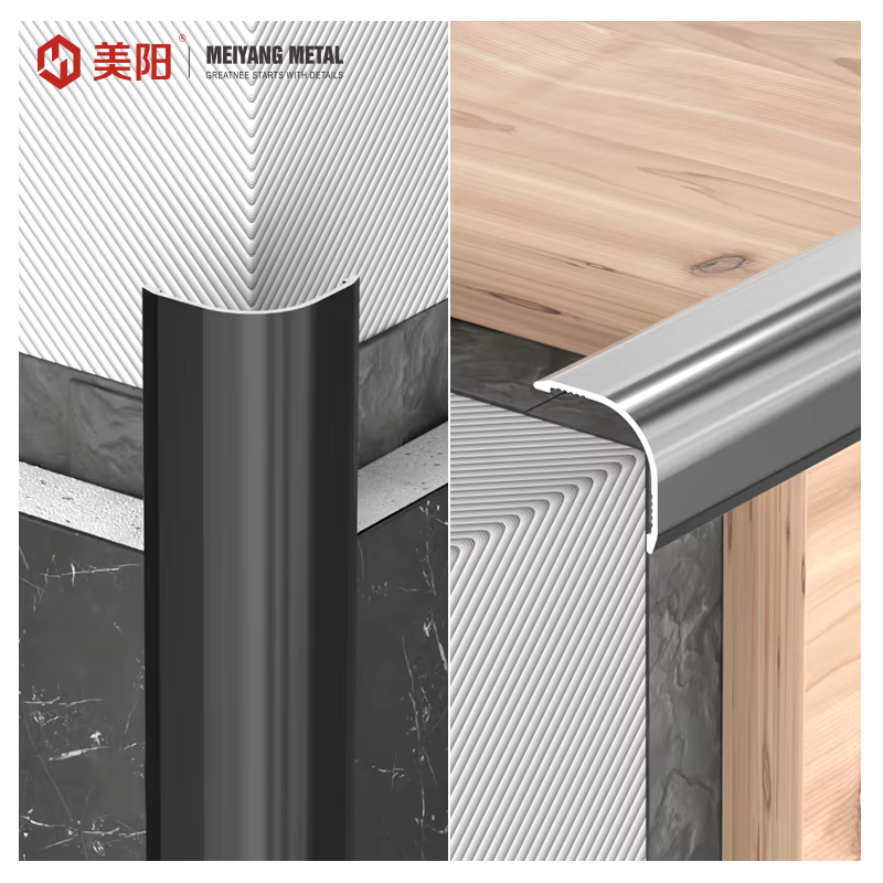 New arrival 201/304/301/316/317/409/430/410 Tile Corner Protect L Shape Tile Trim Metal Edg Corner Wall details