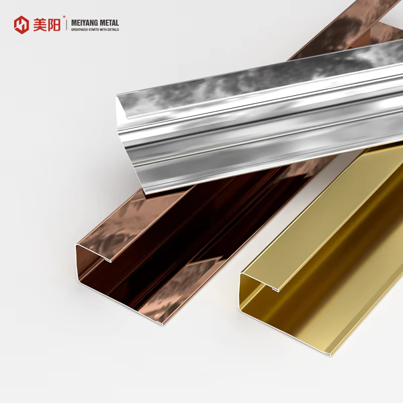 High Quality Free Sampling Golden Metal Corner Ceramic Edge Tile Trim Corner Edg Wall supplier