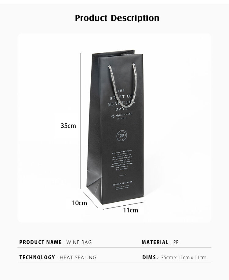 eco friendly pp wine bag   durable waterproof reusable bottle carrier-15