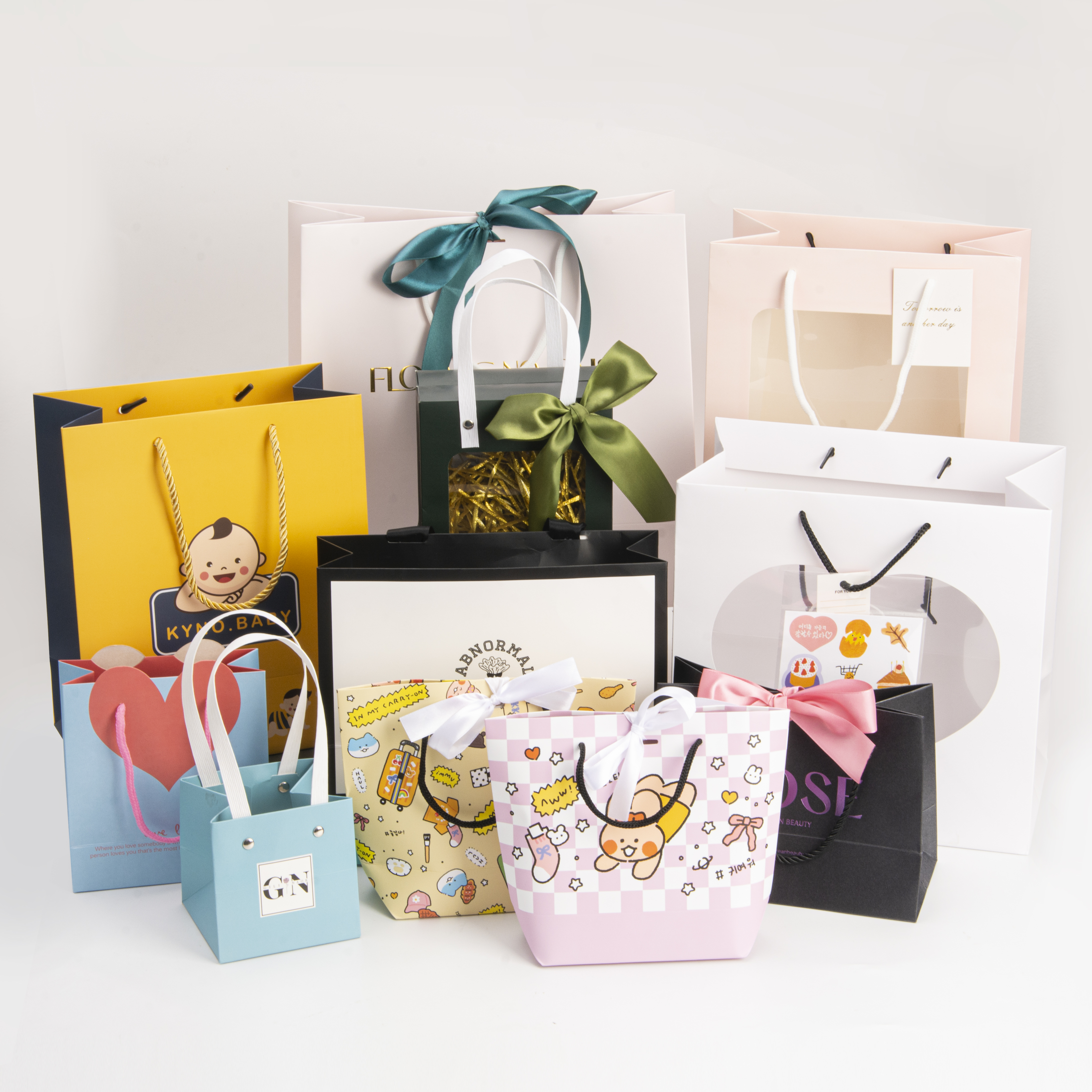 “Turn every gift into a memorable moment—our paper bags blend style and sturdiness, so your presents look as good as they feel.”