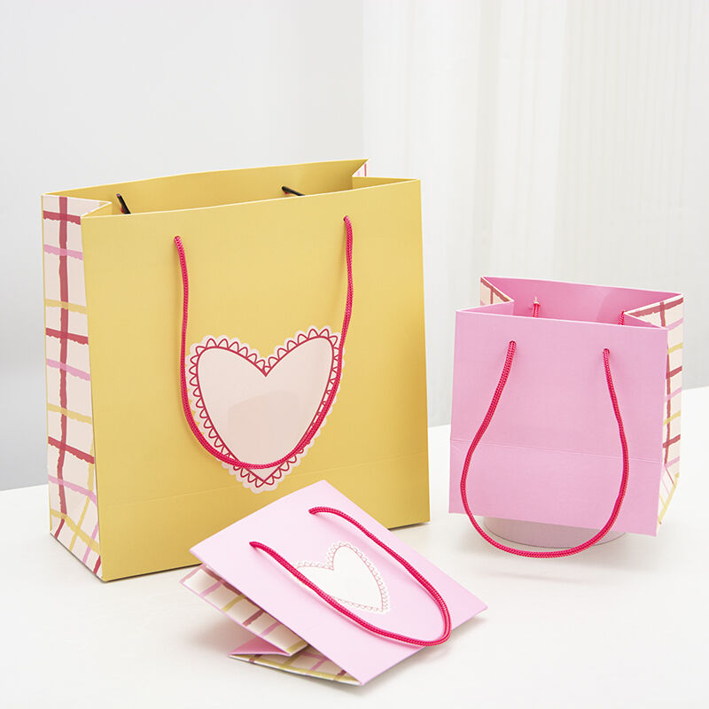 Macaron Color Plaid Drawstring Handheld Gift Bag (6).jpg