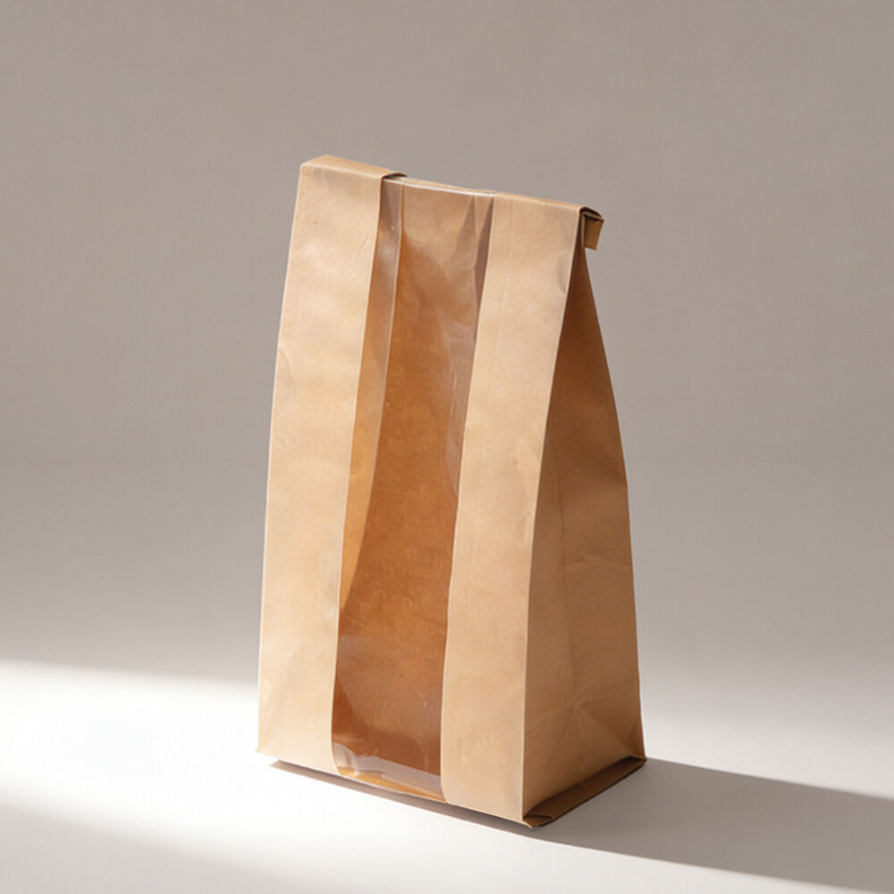 Food-Grade Kraft Paper Window Bakery Bag