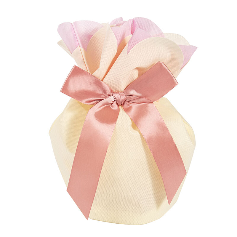 Pastel Ruffled Drawstring Gift Bag