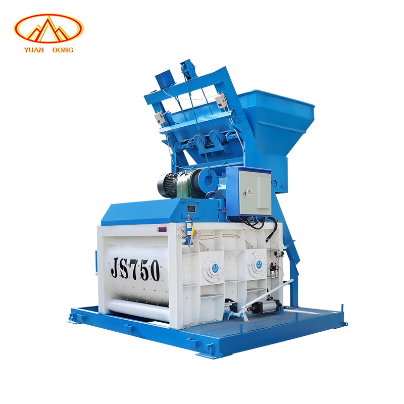 High Quality Cement Mixing Machine Hot Sale Construction Mixing Host Motor Engine PLC Pump Double Shaft Forced Concrete Mixer 