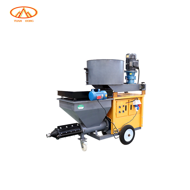 220V Single Phase Mortar Sprayer With Piston Pump Cement Plaster Spray Machine German
