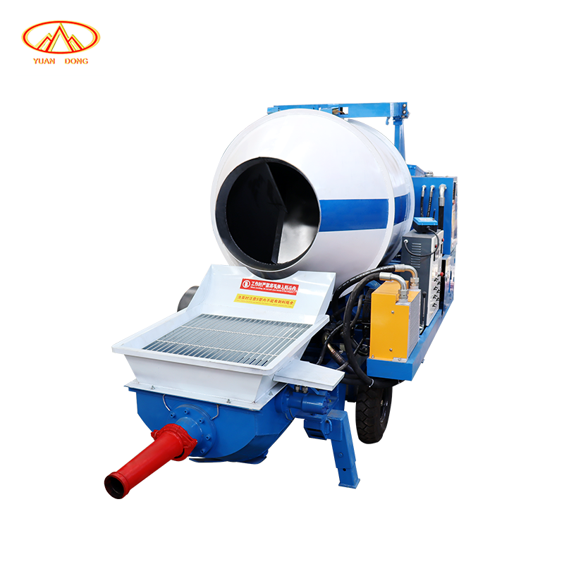 Bomba Misturadora de Concreto do Tipo Autocarregável, Alimentação Automática, Misturador de Concreto Móvel de Alta Eficiência com Bomba