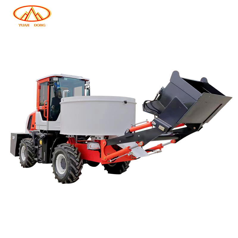 משאית בטון עירבוב חוסכת עבודה - כוכב היעילות עם טעינה עצמית