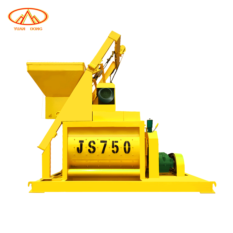 New CE Factory Manufactures JS Forced Stand Cement Mixer Concrete Batching Plants Mixing Host Twin Shaft Concrete Mixer