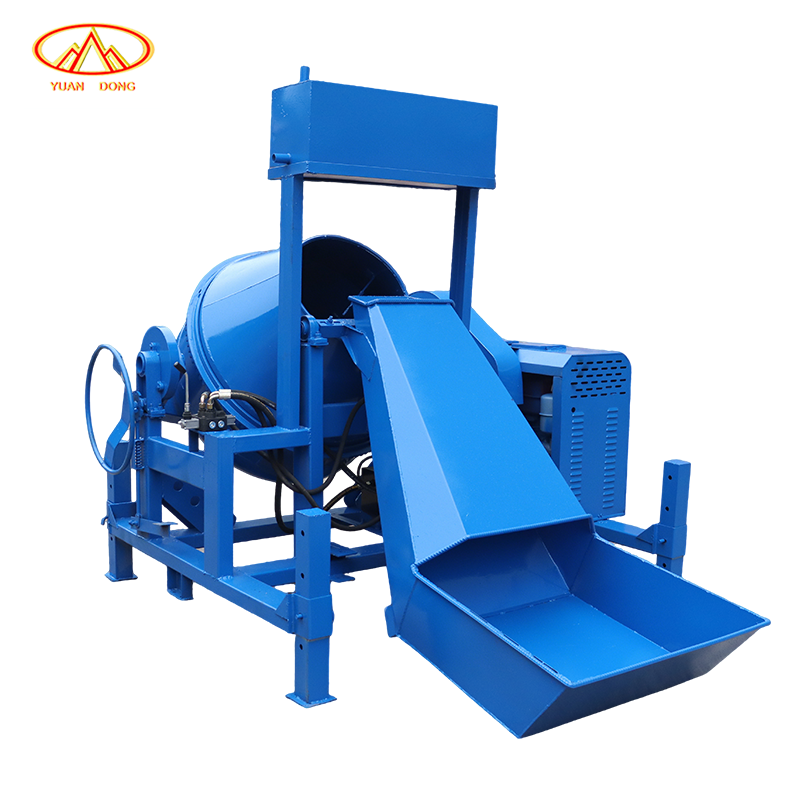 High quality with professional Engine Vertical Small Concrete Mixer With Four Wheels Cement Mixer Machines