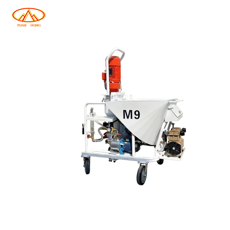 Automatic Gypsum Spraying Machine Spraying Dry Cement Sand Mortar Gypsum Plaster Dustless Spray Machine