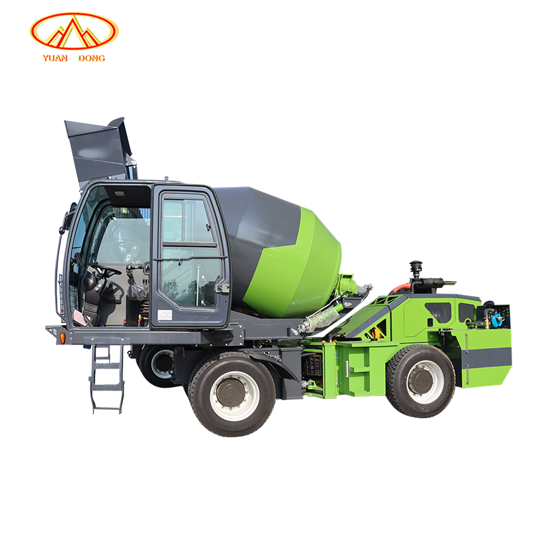 CE Certified 2m³ Capacity Self-loading Concrete Mixer Truck with Fixed Drum and Movable Mixer
