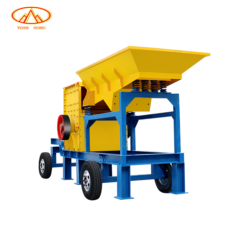 Mobile 800*800 Impact Crusher with AC Motor 30-50 TPH Capacity for Bluestone Granite Pebbles Sand Making
