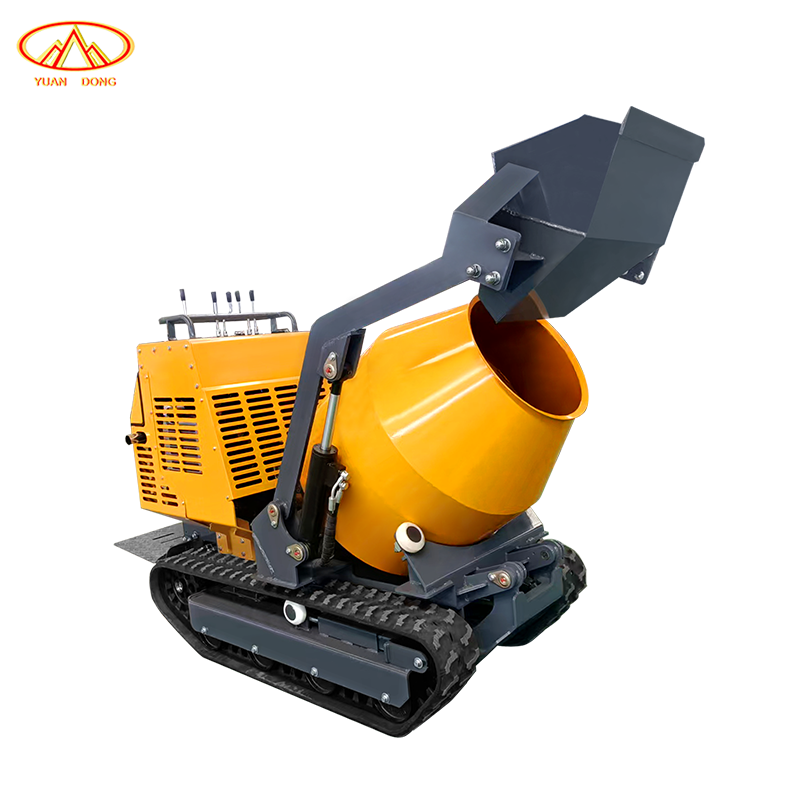 Gasoline 13.5HP Crawler Mixer Ready Mix Concrete Mixer Truck Price Crawler Type Concrete Mixer