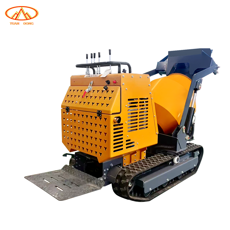 Small Crawler Roller Mobile Concrete Mixer Multifunctional Mortar Mixer Building Construction Materials Truck