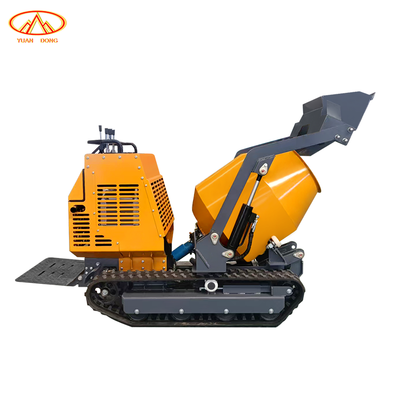 Small Crawler Roller Mobile Concrete Mixer Multifunctional Mortar Mixer Building Construction Materials Truck