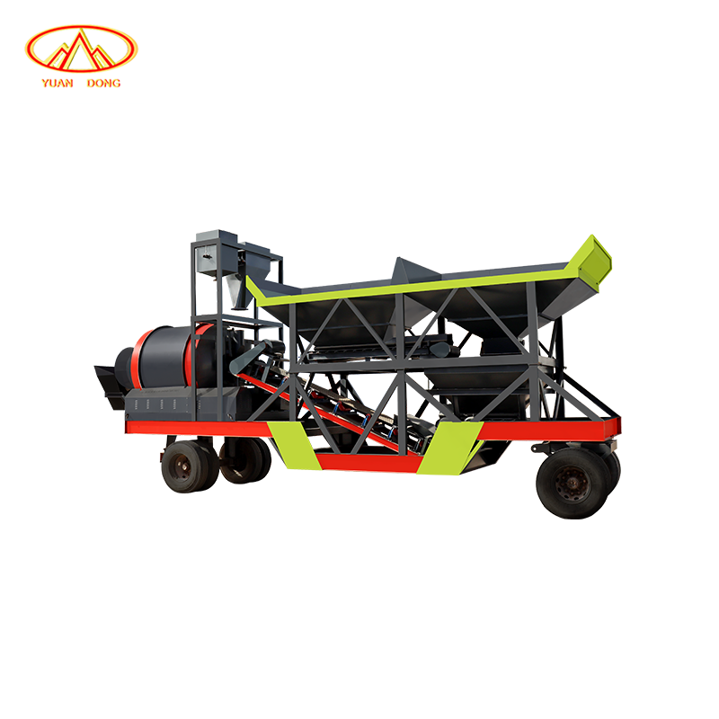 Mobile Drum Concrete Mixing Plant, Automatic Cement Mixing Plant Dry and Wet Mixing