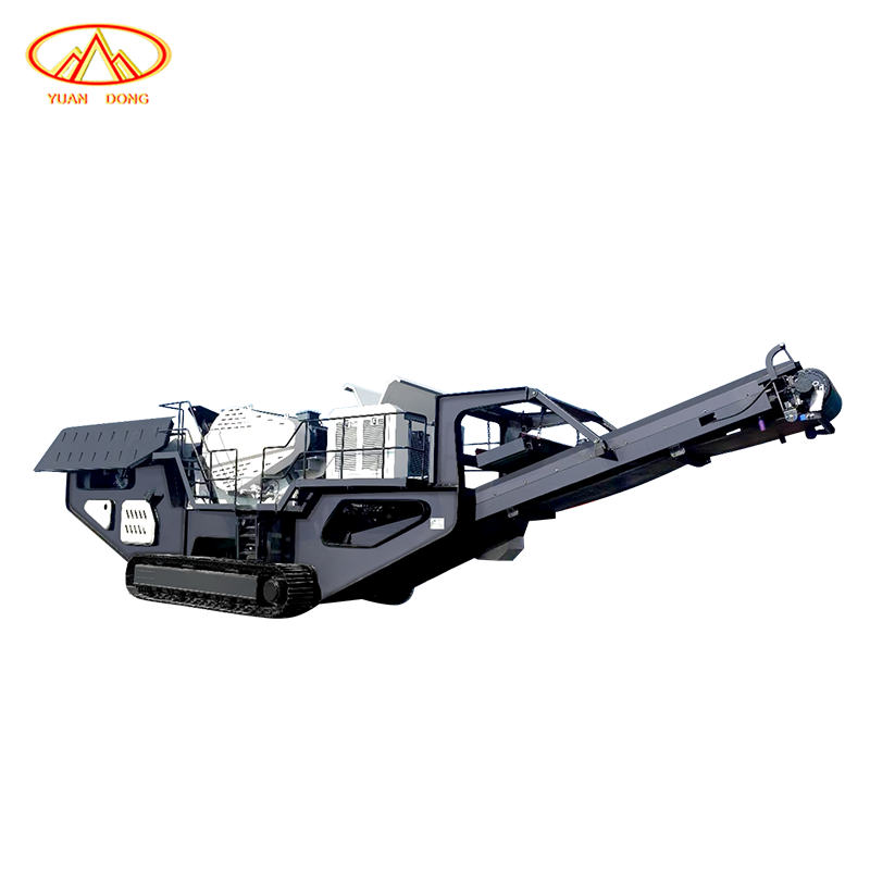 Powerful Track-mounted Mobile Crushers Diesel Engine Mobile Mining  Rock Stone Jaw Crusher Machine Hard Stone Crushing