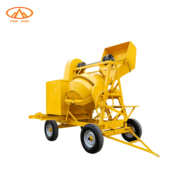 Equipment Portable Vertical Concrete Mixer 400L Concrete Mixing Machine With Tipping Bucket