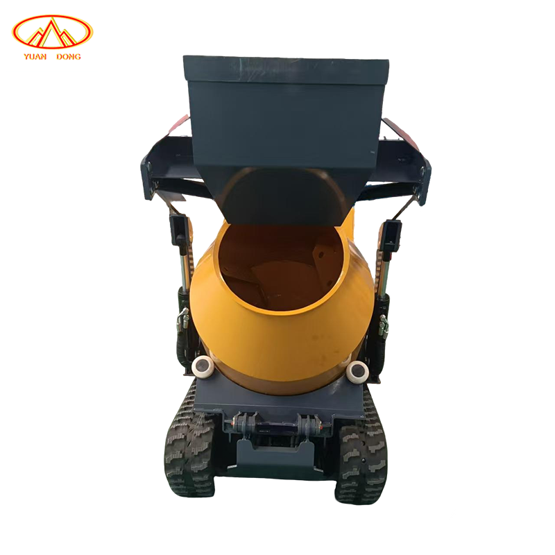 Mini Concrete Mixer Truck Self Loading Portable Hydraulic Track Driven Diesel Gasoline Cement Mortar Machine