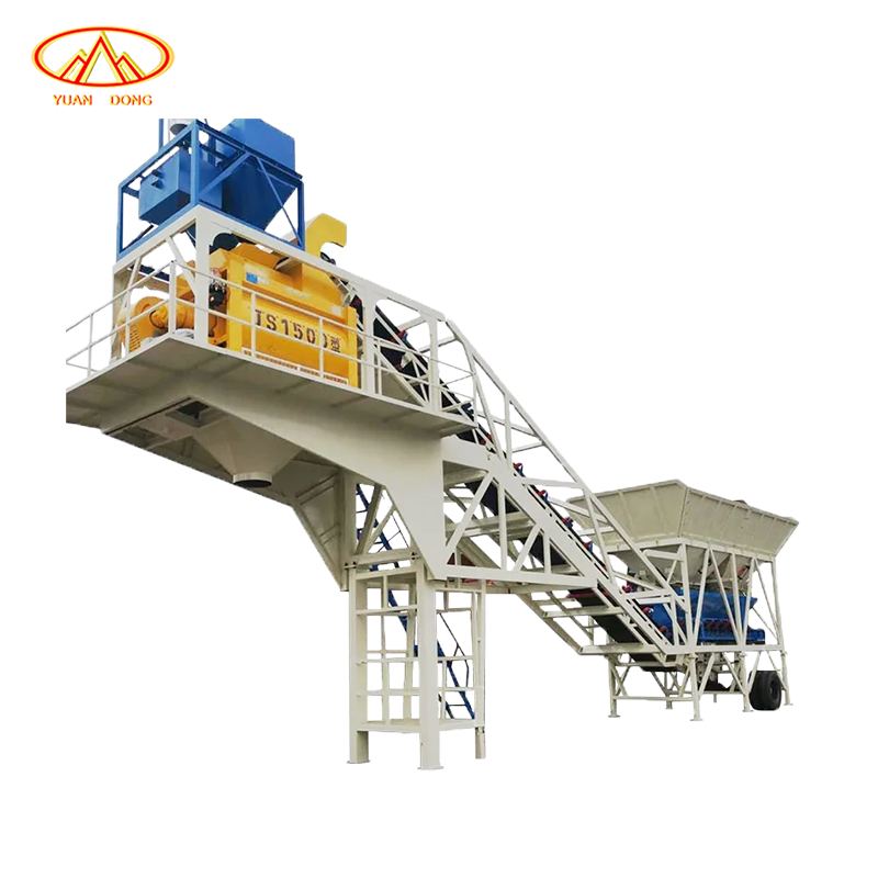 Durable Foundation-Free Concrete Batching Plant 60m3/h Mixer System Engine Gearbox Bearing Electric Direct Supply High