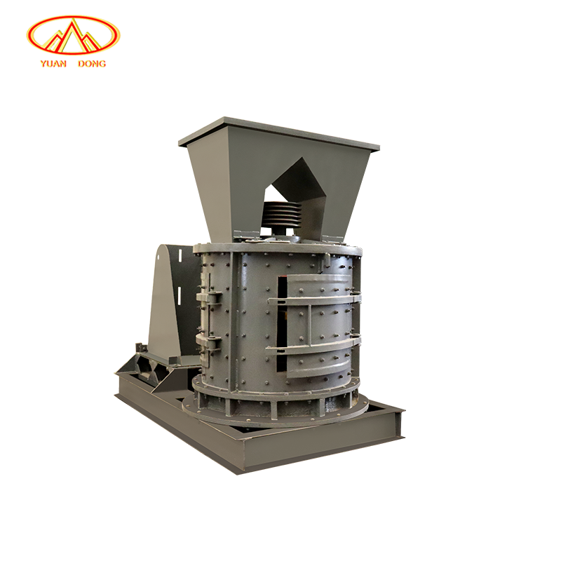Small Vertical Shaft Hammer Crusher Sand Maker High Productivity 15kw for Placer Gold Ore Quarry Construction Use