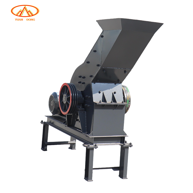 Wear-Resisting High Manganese Steel Hammer Crusher for Breaking Hard Abrasive Materials Diesel Engine Hammer Mill Crusher Grinder Machine Glass Hammer Crusher