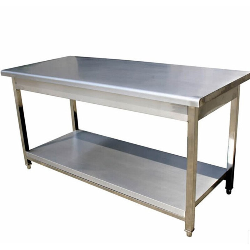 Table de travail en acier inoxydable 304/316 personnalisée pour cuisine