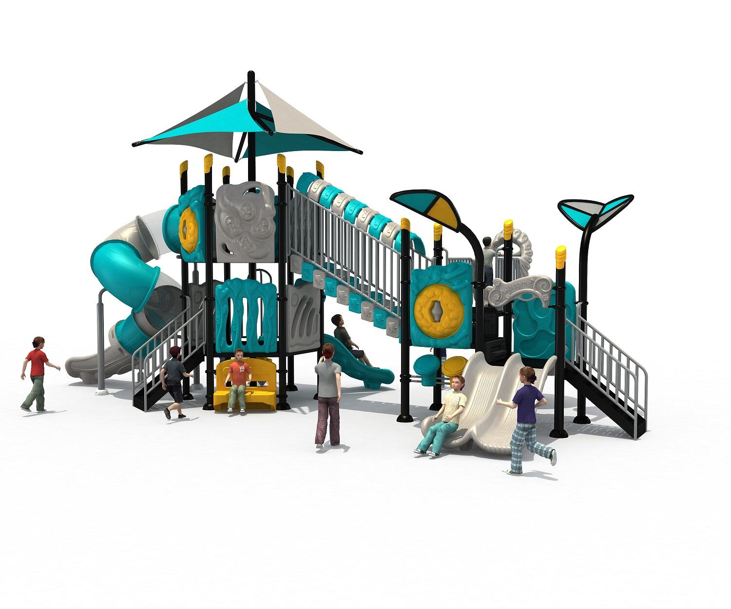 Kids Dream Outdoor Playground All in One Combination Slide Series