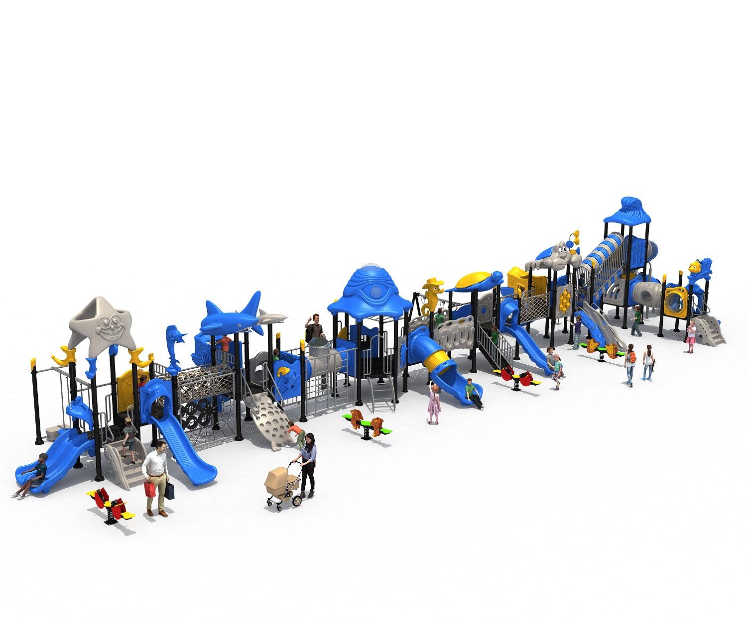 Outdoor Children's Playground Dream Fusion Combination Slide Safe and Fun