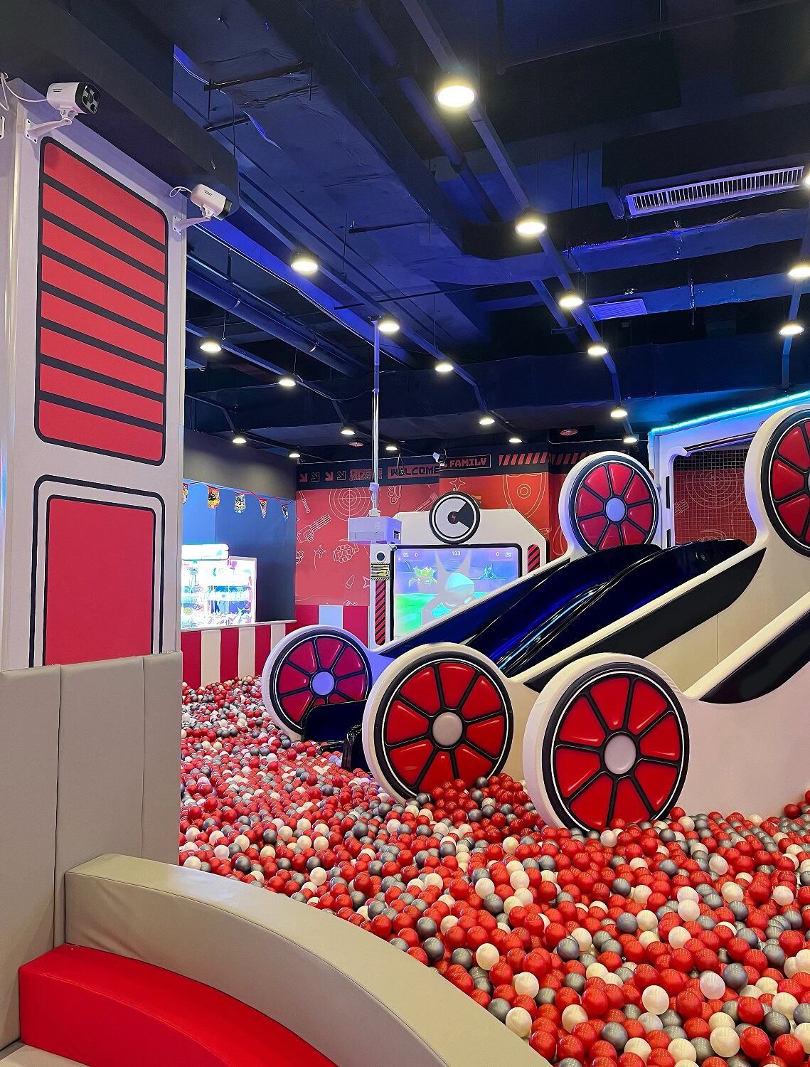 Racing Car and Airplane Themed Indoor Playground