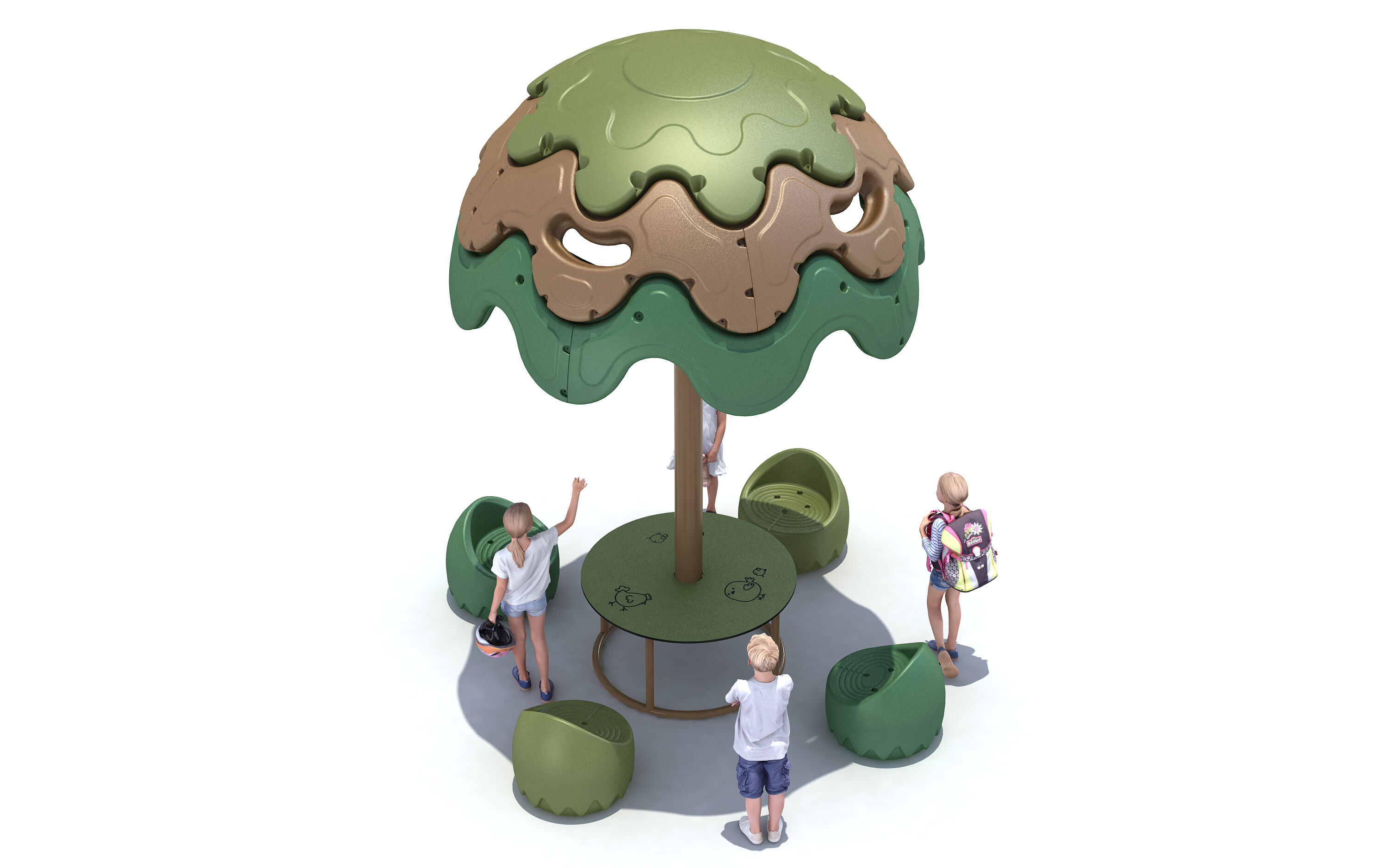 Chicken Theme Interactive Playground Outdoor Kids Activity Center