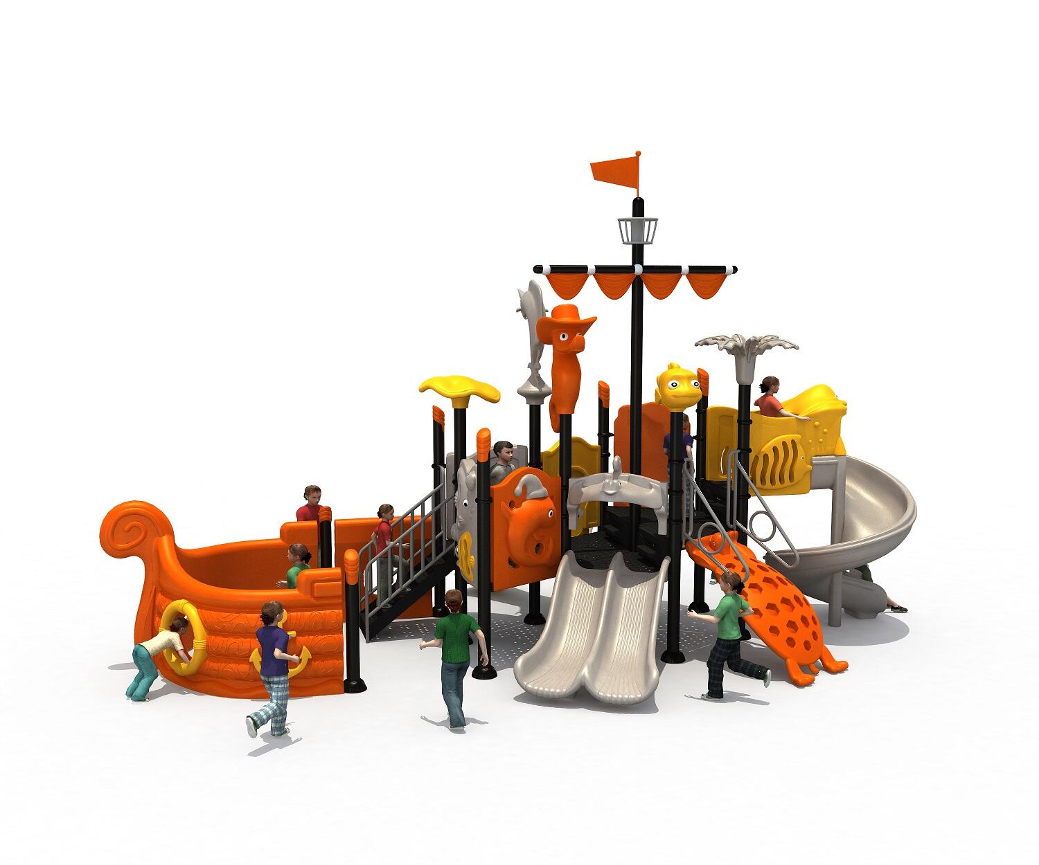 Ocean Combination Slide Series Kids Outdoor Playground