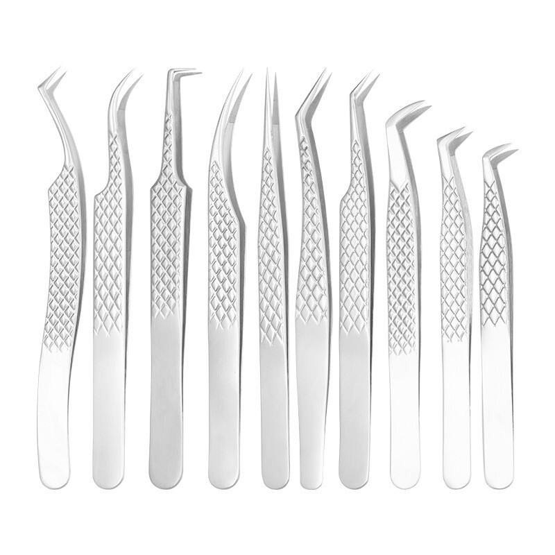 Pinakamahusay na 10-Piraso na Set ng Fiber Tip na Tweezer (Hindi Nakakaratid na Bakal/Plata)