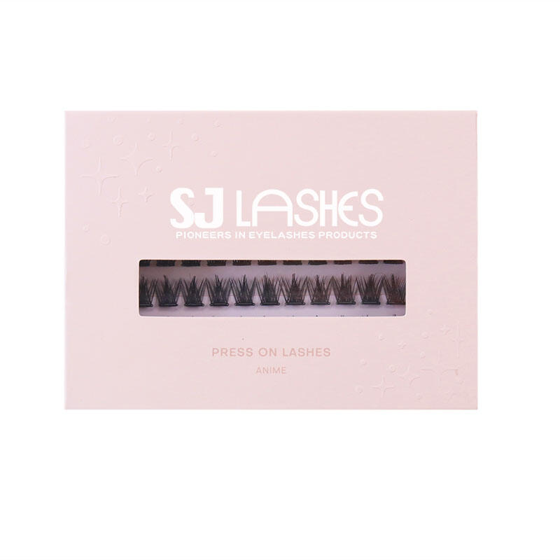 SJ LASHES Luxury Magnetic Fold-Out Segmented Eyelash Kit Box | Custom Packaging for Lash Clusters, Bond & Seal, Remover & Applicator