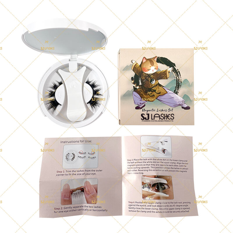 SJ LASHES Factory Wholesale Professional Eyelash Instruction Manual & Application Guide | Custom Private Label User Manual for Lash Kits OEM/ODM