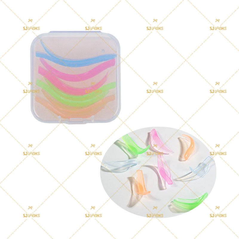 Wholesale 4 Sizes Glueless Eyelash Perm Silicone Pads (S/M/L/XL) | Factory Lash Lift Curved Shields