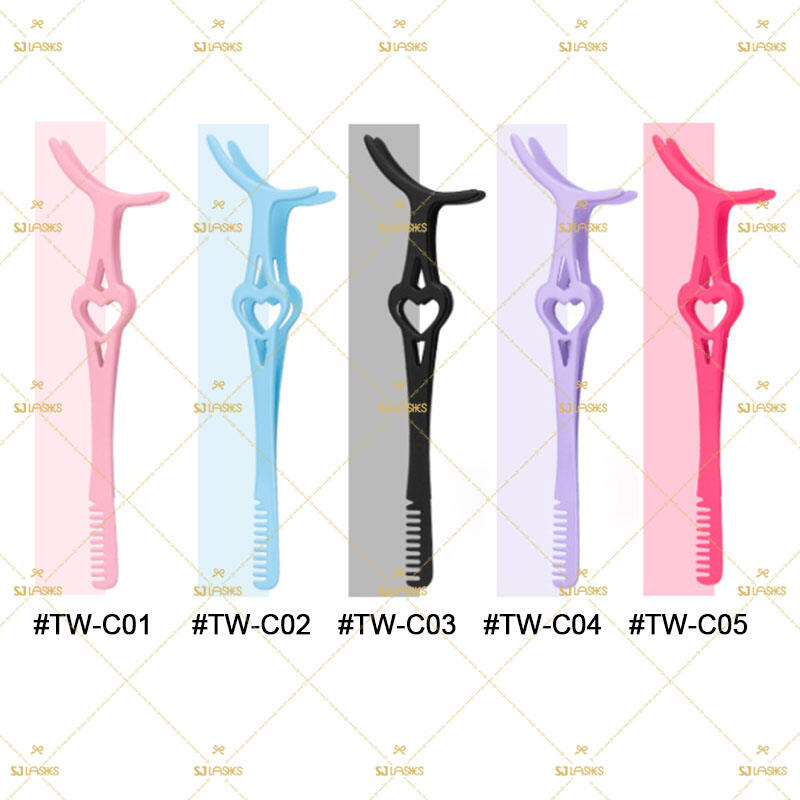 Pabrikang Benta sa Murang Kulay-Puso na Plastik na Pampahid ng Artipisyal na Bulbol ng Mata (TW-C) | Kasangkapan para sa Kulay na Strip na Bulbol
