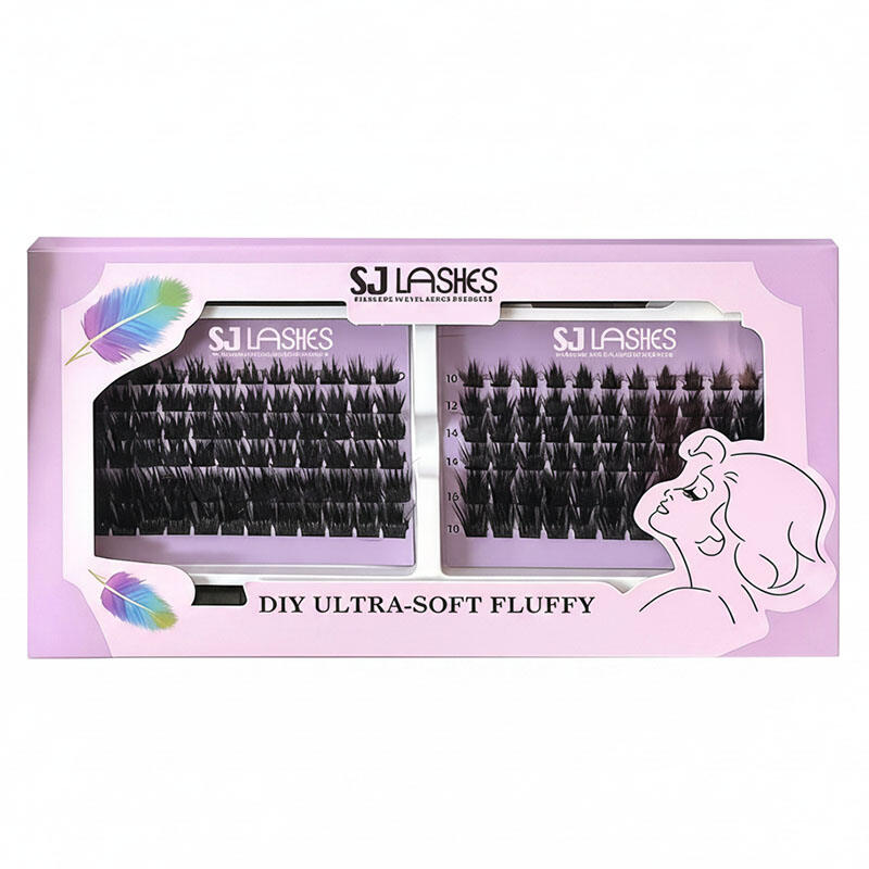 Wholesale High Capacity Segmented Box | Custom Dual Compartment Lash Box for DIY Eyelash Full Set Packaging OEM