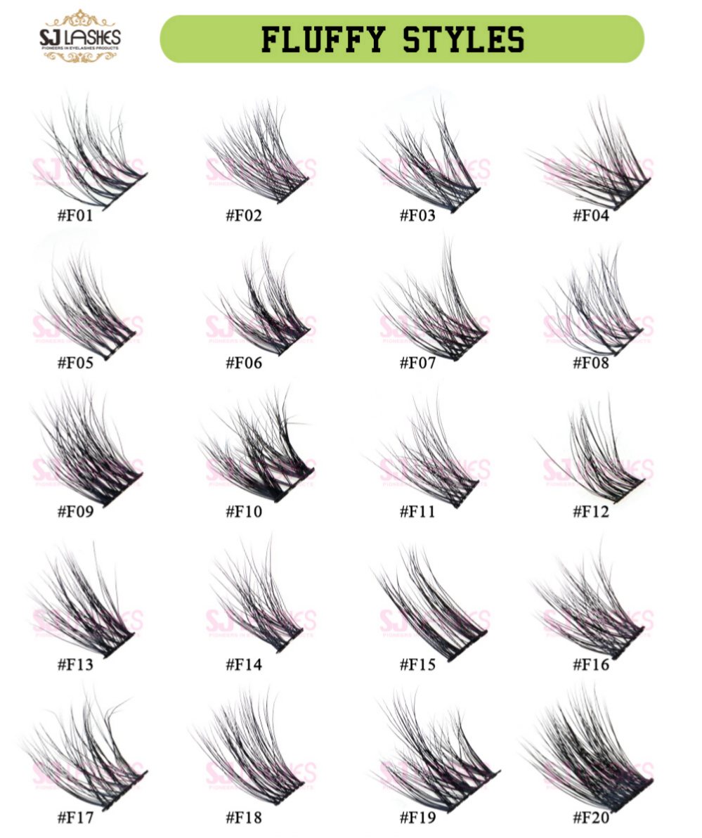 Hindi Katulad na Kalidad at Pag-aayos ng Fluffy Cluster Lashes