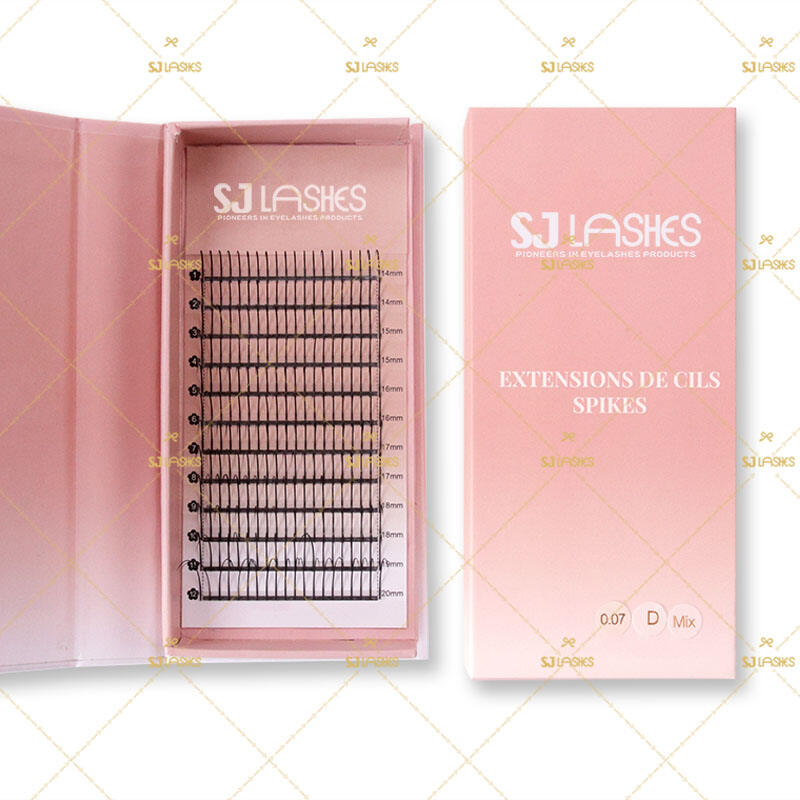 SJ LASHES Factory Wholesale Magnetic Gift Box with Custom Back Card Packaging | Elegant and Minimalist Lash Packaging Design OEM