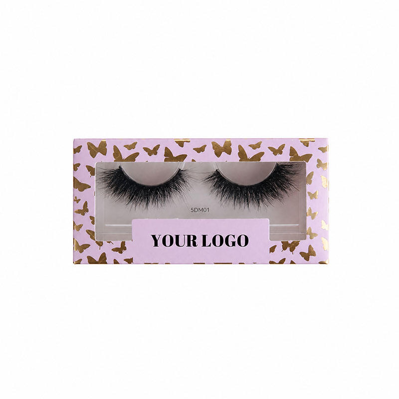 SJ LASHES Factory Wholesale Butterfly Series Single Pair Eyelash Paper Box | Custom Logo Private Label Artistic Butterfly Window Lash Case OEM/ODM