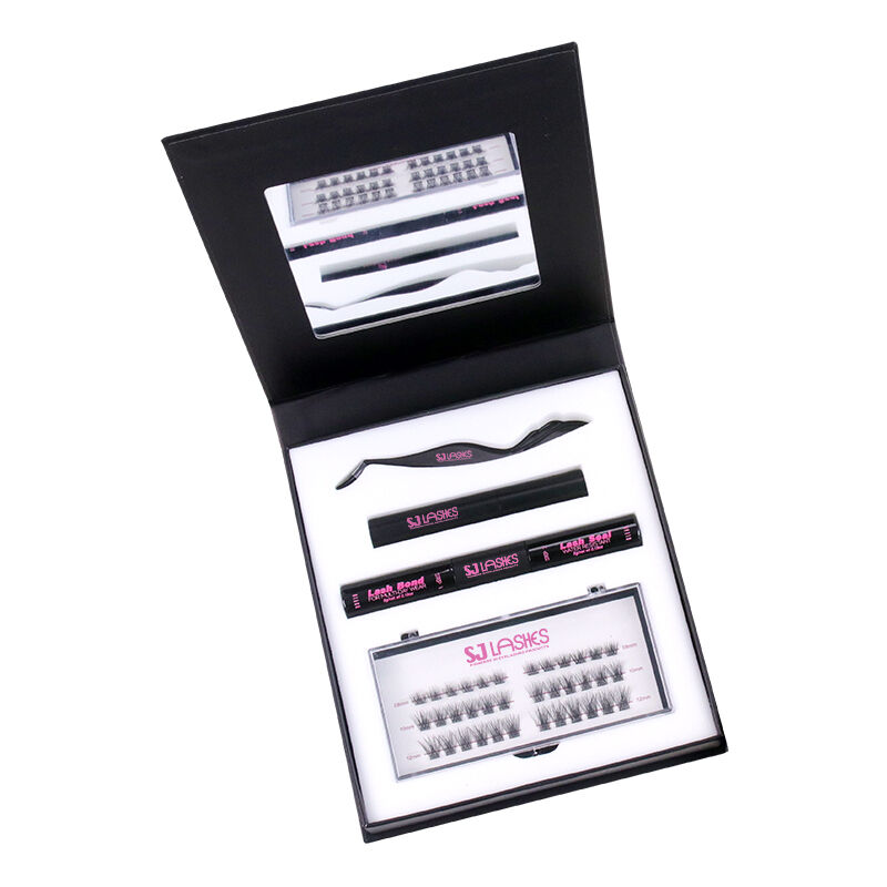 OEM Magnetic Fold Out Lash Box for DIY Eyelash Full Set Packaging | Custom Luxury Segmented Lash Kit Case with EVA Insert